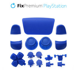 FixPremium - Dekoratívne prvky pre PS5 DualSense, modrá