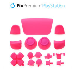 FixPremium - Dekoratívne prvky pre PS5 DualSense, ružová