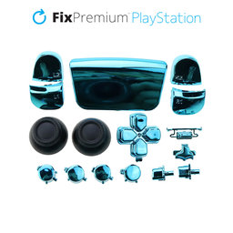 FixPremium - Luxury Dekoratívne prvky pre PS5 DualSense, modrá
