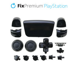 FixPremium - Luxury Dekoratívne prvky pre PS5 DualSense, čierna