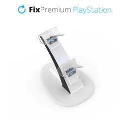 FixPremium - Dokovacia Stanica USB-C pre 2x PS5 DualSense, biela