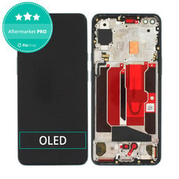 OnePlus Nord - LCD Displej + Dotykové Sklo + Rám (Black) OLED