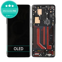 OnePlus 8 Pro - LCD Displej + Dotykové Sklo + Rám (Black) OLED