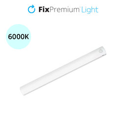 FixPremium - LED Nočné Svetlo s Pohybovým Senzorom (studená biela), (0.3m), biela