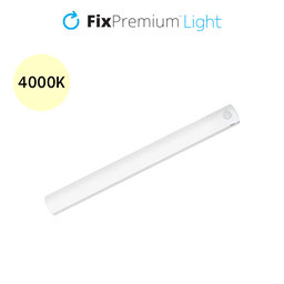 FixPremium - LED Nočné Svetlo s Pohybovým Senzorom (teplá žltá), (0.3m), biela