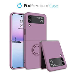 FixPremium - Puzdro Ring pre Samsung Galaxy Z Flip 4, fialová