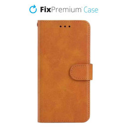 FixPremium - Puzdro Book Wallet pre Samsung Galaxy S22 Plus, hnedá