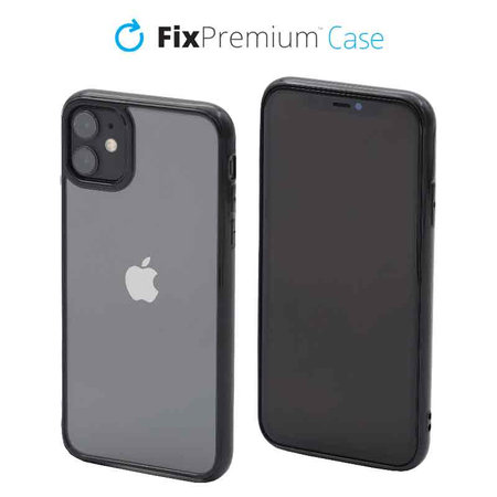 FixPremium - Puzdro Invisible pre iPhone 11, čierna