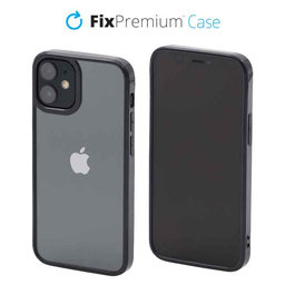 FixPremium - Puzdro Invisible pre iPhone 12 mini, čierna