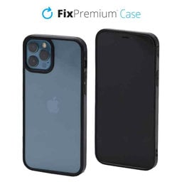 FixPremium - Puzdro Invisible pre iPhone 12 a 12 Pro, čierna