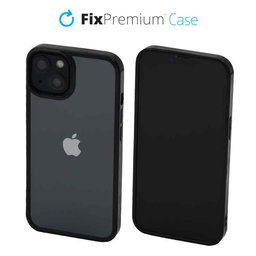 FixPremium - Puzdro Invisible pre iPhone 13 a 14, čierna