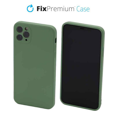 FixPremium - Puzdro Rubber pre iPhone 11 Pro Max, zelená