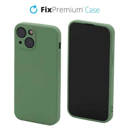 FixPremium - Puzdro Rubber pre iPhone 14 Plus, zelená