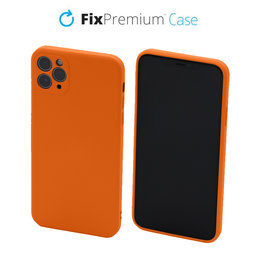 FixPremium - Puzdro Rubber pre iPhone 11 Pro, oranžová