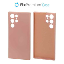 FixPremium - Puzdro Rubber pre Samsung Galaxy S22 Ultra, oranžová