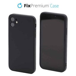 FixPremium - Puzdro Rubber pre iPhone 11, čierna