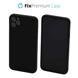 FixPremium - Puzdro Rubber pre iPhone 11 Pro Max, čierna