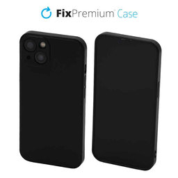 FixPremium - Puzdro Rubber pre iPhone 13 a 14, čierna