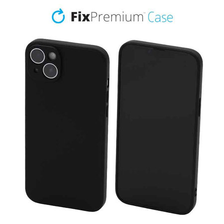 FixPremium - Puzdro Rubber pre iPhone 14 Plus, čierna