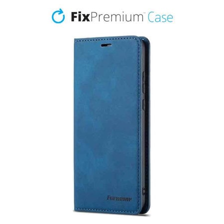 FixPremium - Puzdro Business Wallet pre iPhone 11, modrá