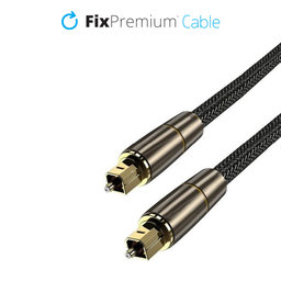 FixPremium - Audio Optický Kábel (1m), zlatá