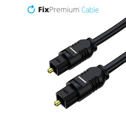 FixPremium - Audio Optický Kábel (1m), čierna