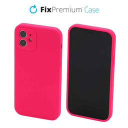 FixPremium - Silikónové Puzdro pre iPhone 11, ružová