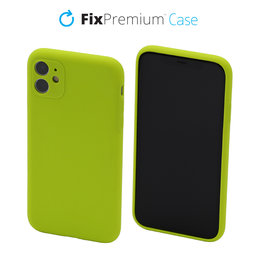 FixPremium - Silikónové Puzdro pre iPhone 11, neon green