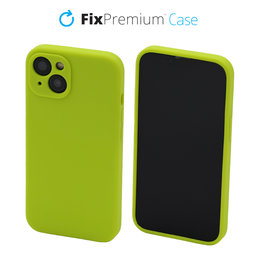 FixPremium - Silikónové Puzdro pre iPhone 13, neon green