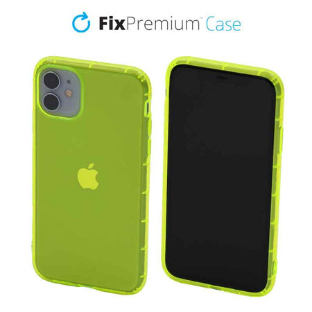 FixPremium - Puzdro Clear pre iPhone 11, žltá