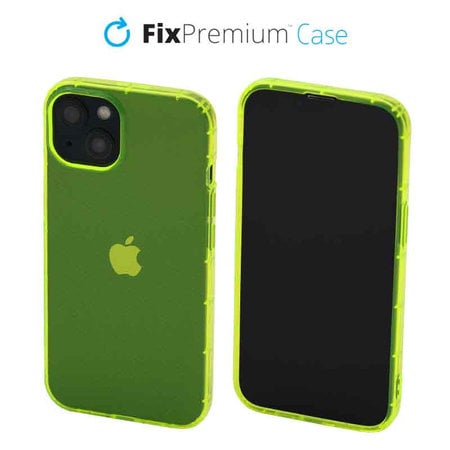 FixPremium - Puzdro Clear pre iPhone 13, žltá