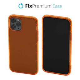 FixPremium - Puzdro Clear pre iPhone 11 Pro, oranžová