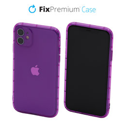 FixPremium - Puzdro Clear pre iPhone 11, fialová