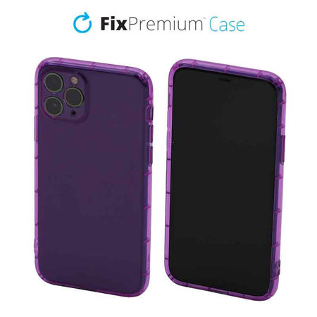 FixPremium - Puzdro Clear pre iPhone 11 Pro, fialová