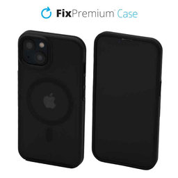 FixPremium - Puzdro Clear s MagSafe pre iPhone 13, frost black