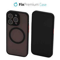 FixPremium - Puzdro Matte s MagSafe pre iPhone 13 Pro Max, čierna
