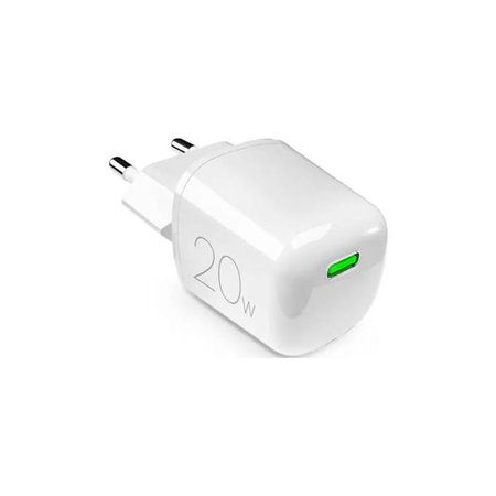 PURO - Nabíjací adaptér MiniPro USB-C, GaN, 20W, biela