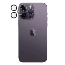 PanzerGlass - Ochranný Kryt Objektívu Fotoaparátu Hoops pre iPhone 14 Pro a 14 Pro Max, čierna