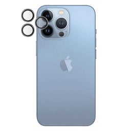 PanzerGlass - Ochranný Kryt Objektívu Fotoaparátu Hoops pre iPhone 13 Pro a 13 Pro Max, čierna
