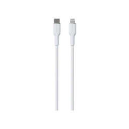 PURO - Kábel USB-C / MFI Lightning, 12W, Soft, 1,5 m, biela