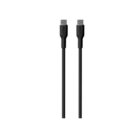 PURO - Kábel USB-C / USB-C, 60W, Soft, 1,5 m, čierna