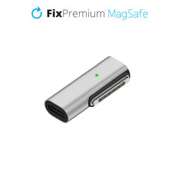 FixPremium - Redukcia USB-C - MagSafe 3, strieborná