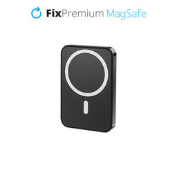 FixPremium - MagSafe PowerBank so Stojanom 5000mAh, čierna