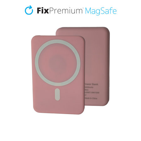 FixPremium - MagSafe PowerBank 5000mAh, ružová