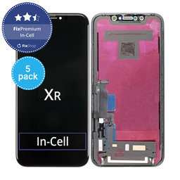 Apple iPhone XR - LCD Displej + Dotykové Sklo + Rám In-Cell FixPremium (5ks)