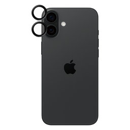 PanzerGlass - Ochranný Kryt Objektívu Fotoaparátu Hoops pre iPhone 16 a 16 Plus, čierna