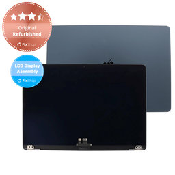 Apple MacBook Air 15" M2 A2941 (2023), M3 A3114 (2024) - LCD Displej + Predné Sklo + Kryt (Midnight) Original Refurbished