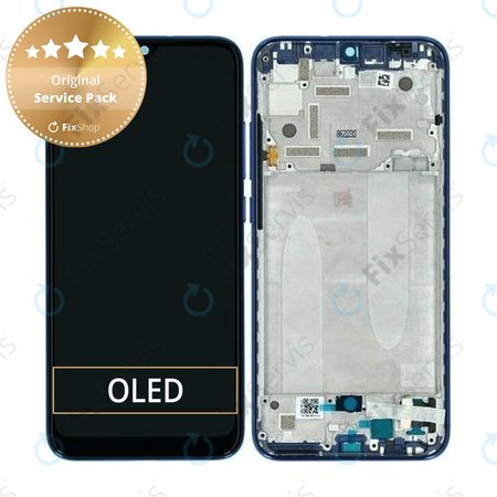 Xiaomi Mi A3 - LCD Displej + Dotykové Sklo + Rám (Not just Blue) - 5610100380B6 Genuine Service Pack