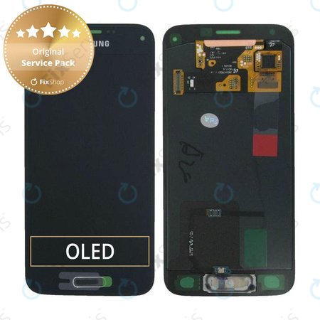 Samsung Galaxy S5 Mini G800F - LCD Displej + Dotykové Sklo (Charcoal Black) - GH97-16147A Genuine Service Pack