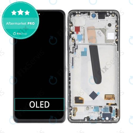 Xiaomi Poco F3 - LCD Displej + Dotykové Sklo + Rám (Black) OLED